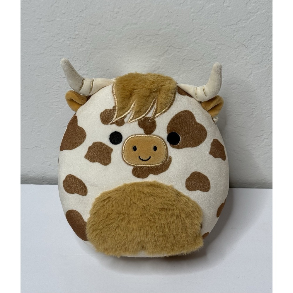Squishmallows Spring Squad Alonzo The‎ Highland Cow Soft Stuffed Doll Baca Farm